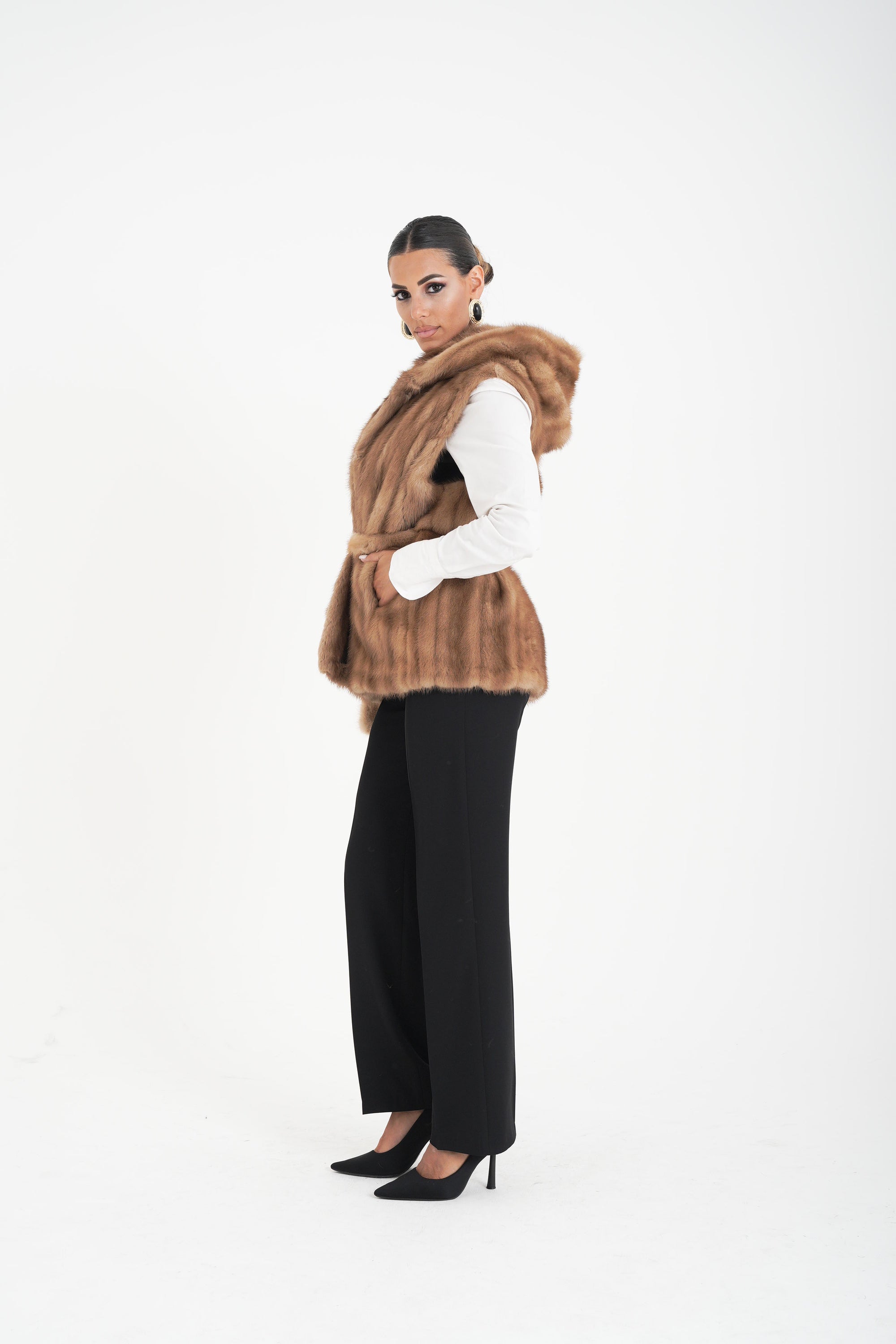 Gilet visone Erica