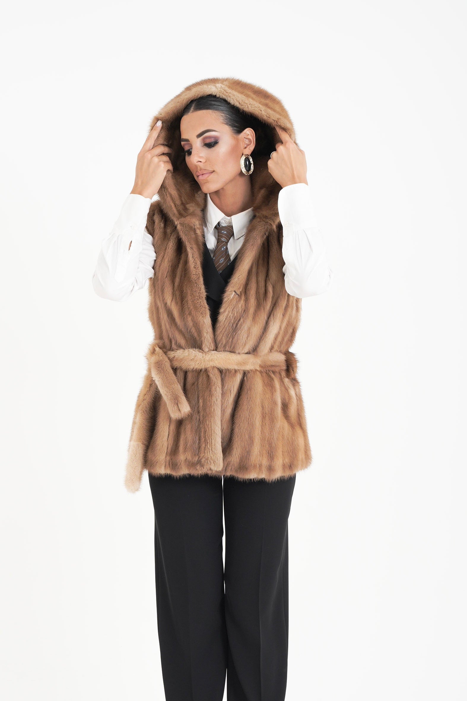 Gilet visone Erica