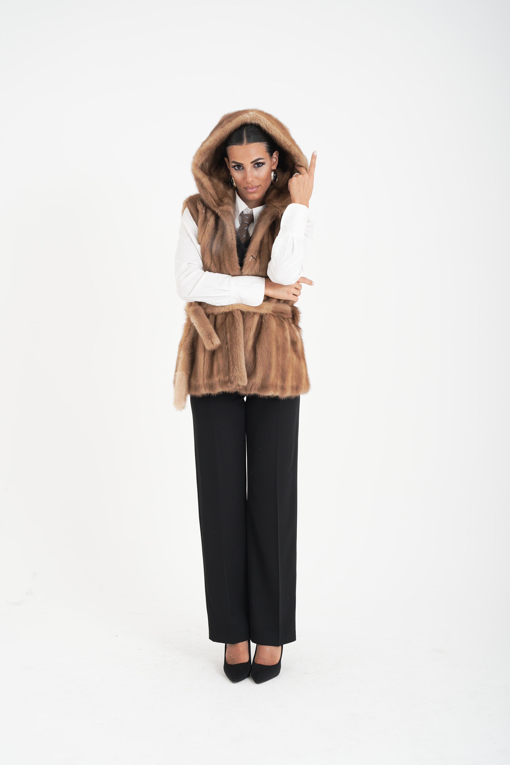 Gilet visone Erica
