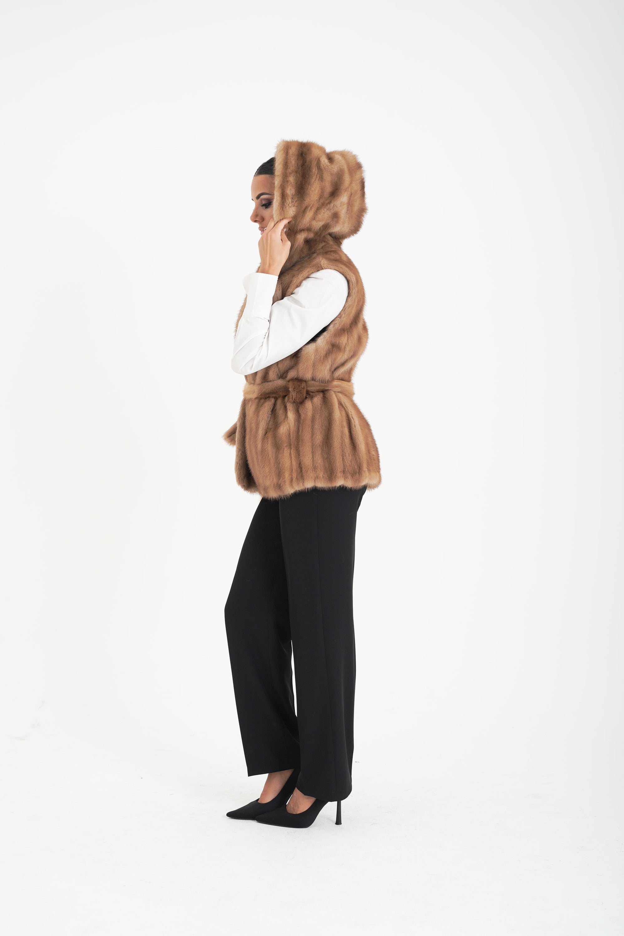 Gilet visone Erica