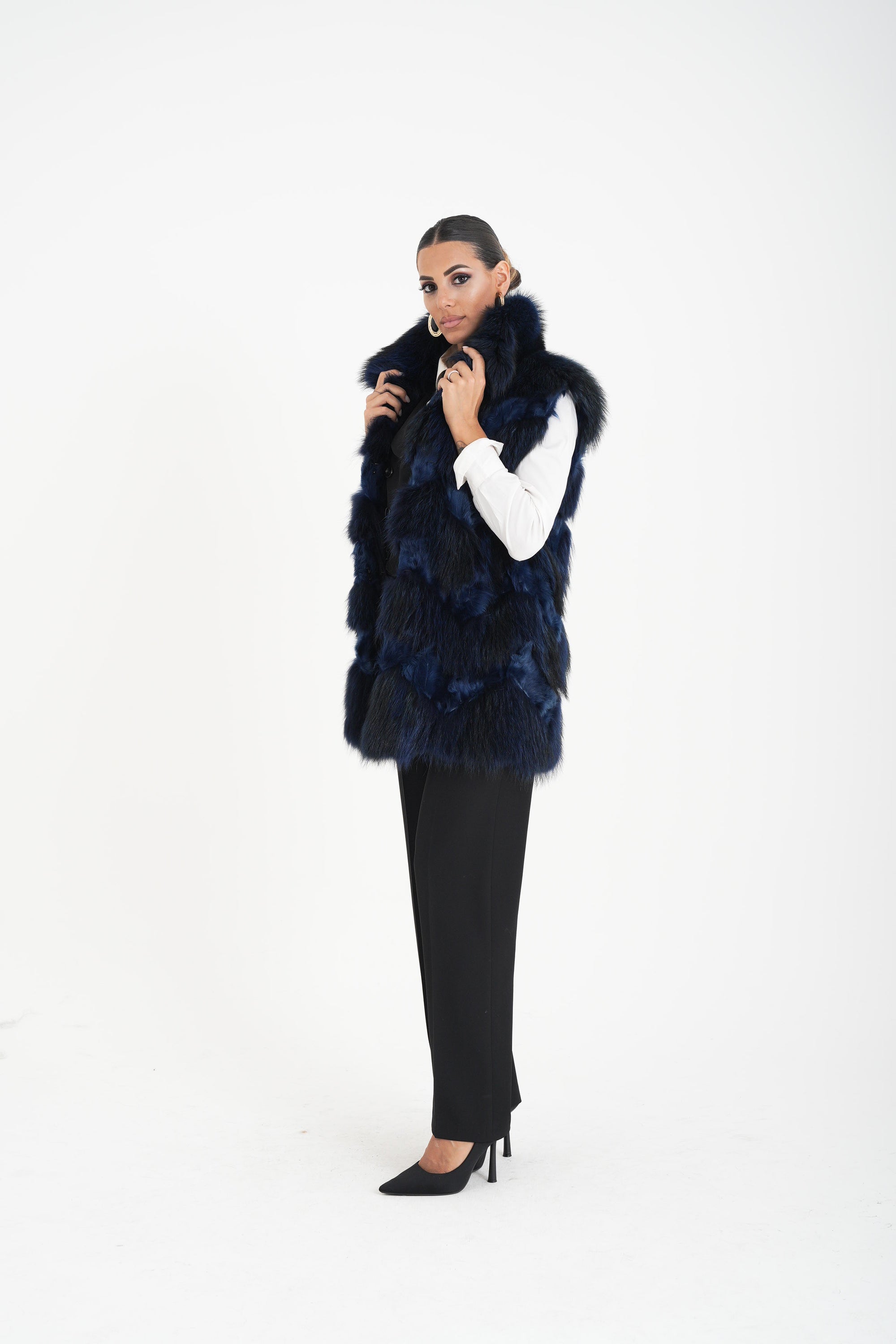 Gilet volpe lillà