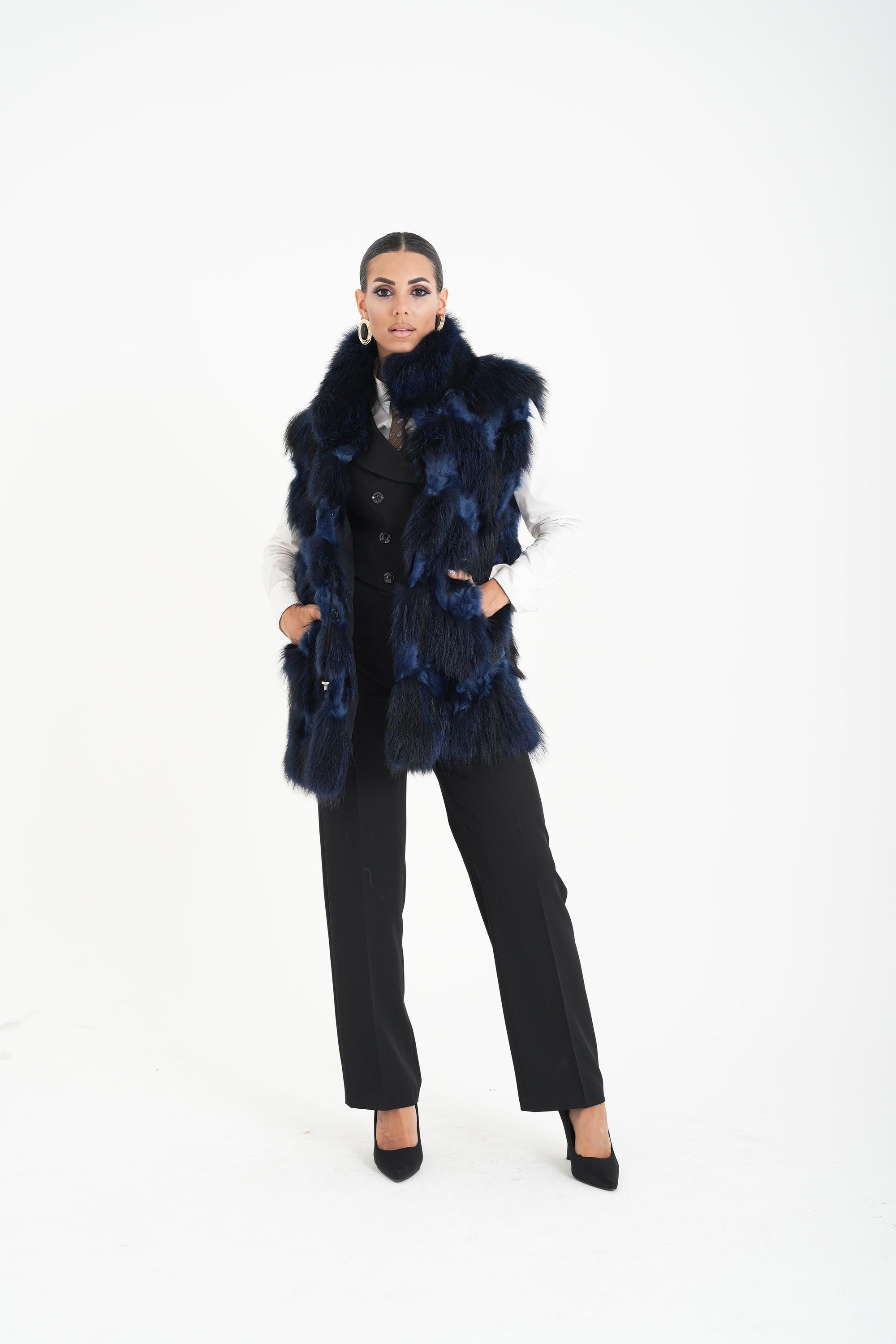 Gilet volpe lillà