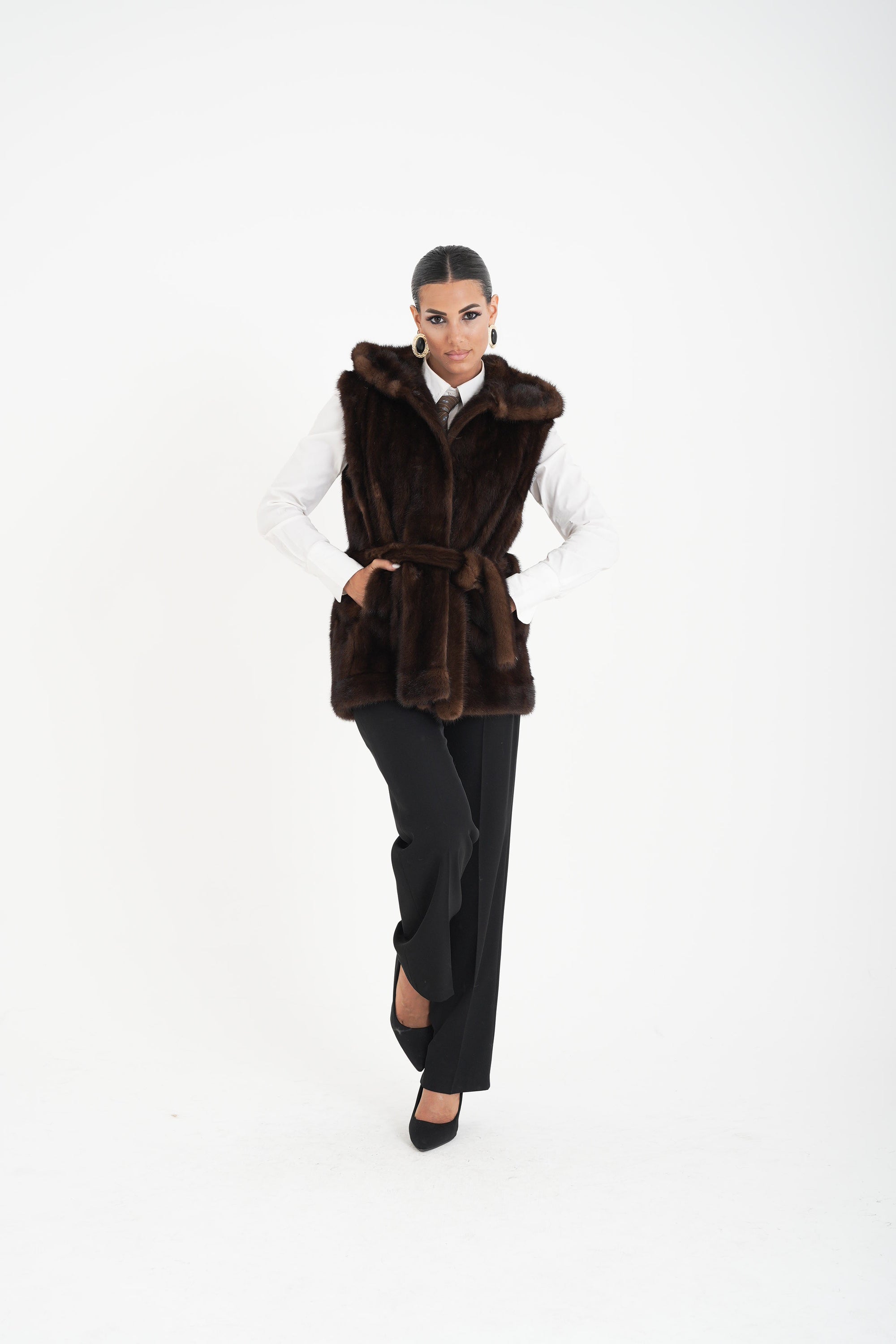 Gilet visone Margherita