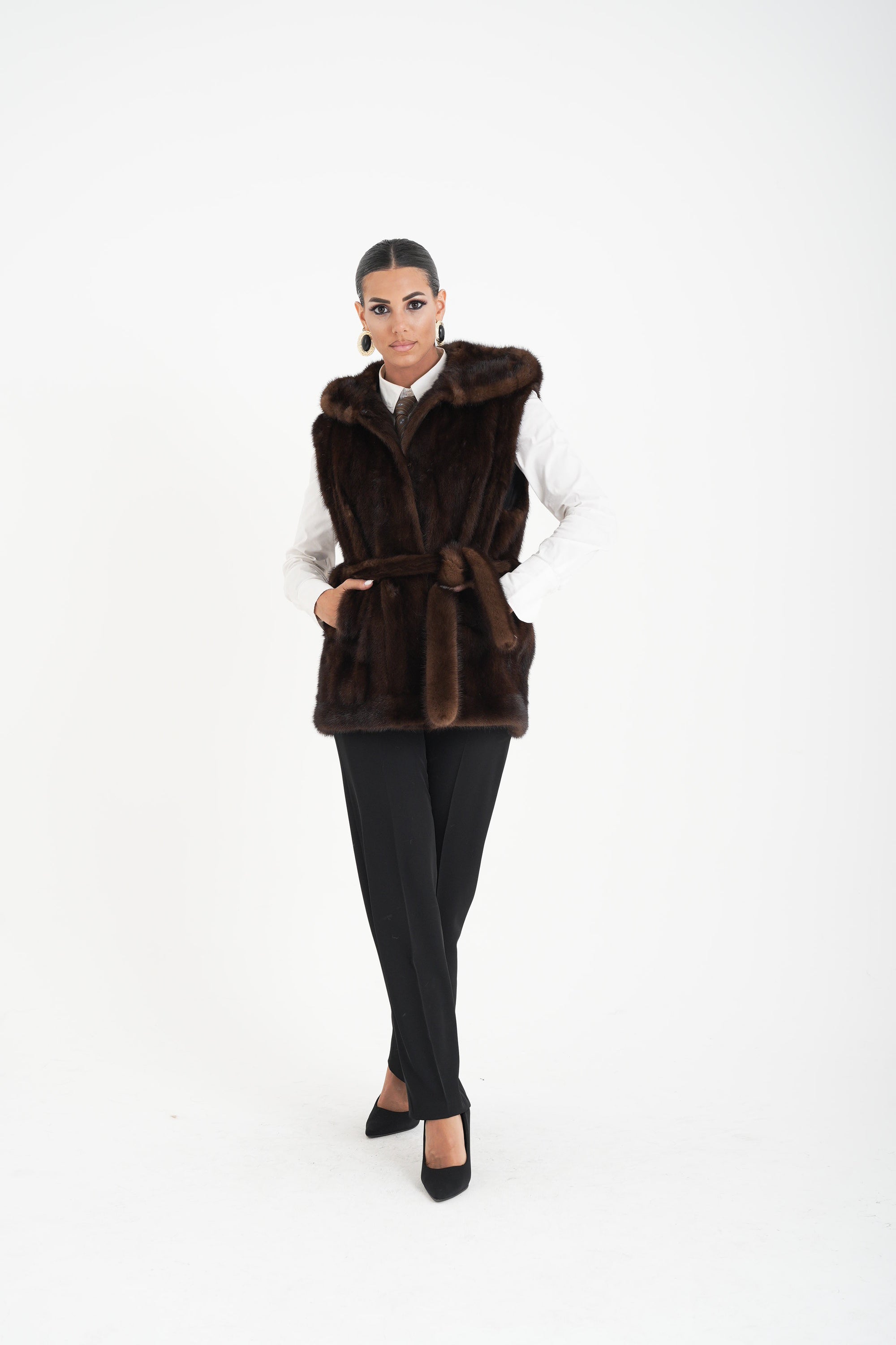 Gilet visone Margherita