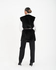 Gilet visone violetta