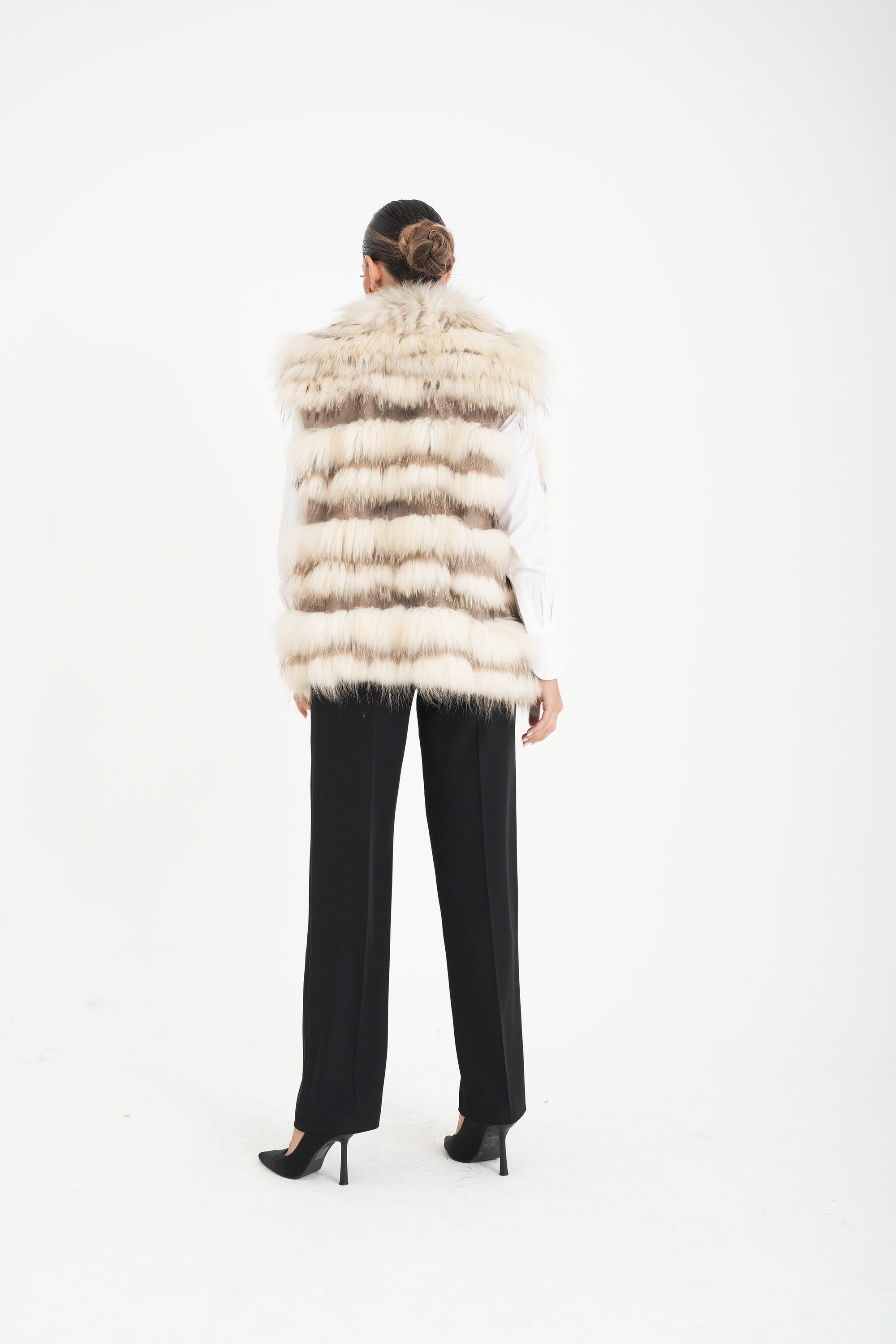 Gilet volpe amaranto