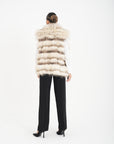 Gilet volpe amaranto