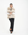 Gilet volpe amaranto