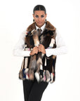 Gilet volpe fucsia