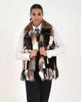 Gilet volpe fucsia