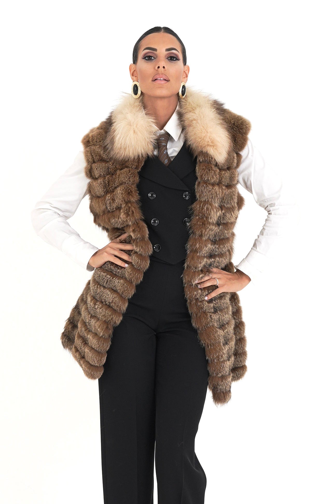 Gilet volpe alba