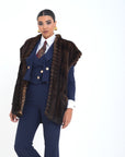 Gilet visone Morgana