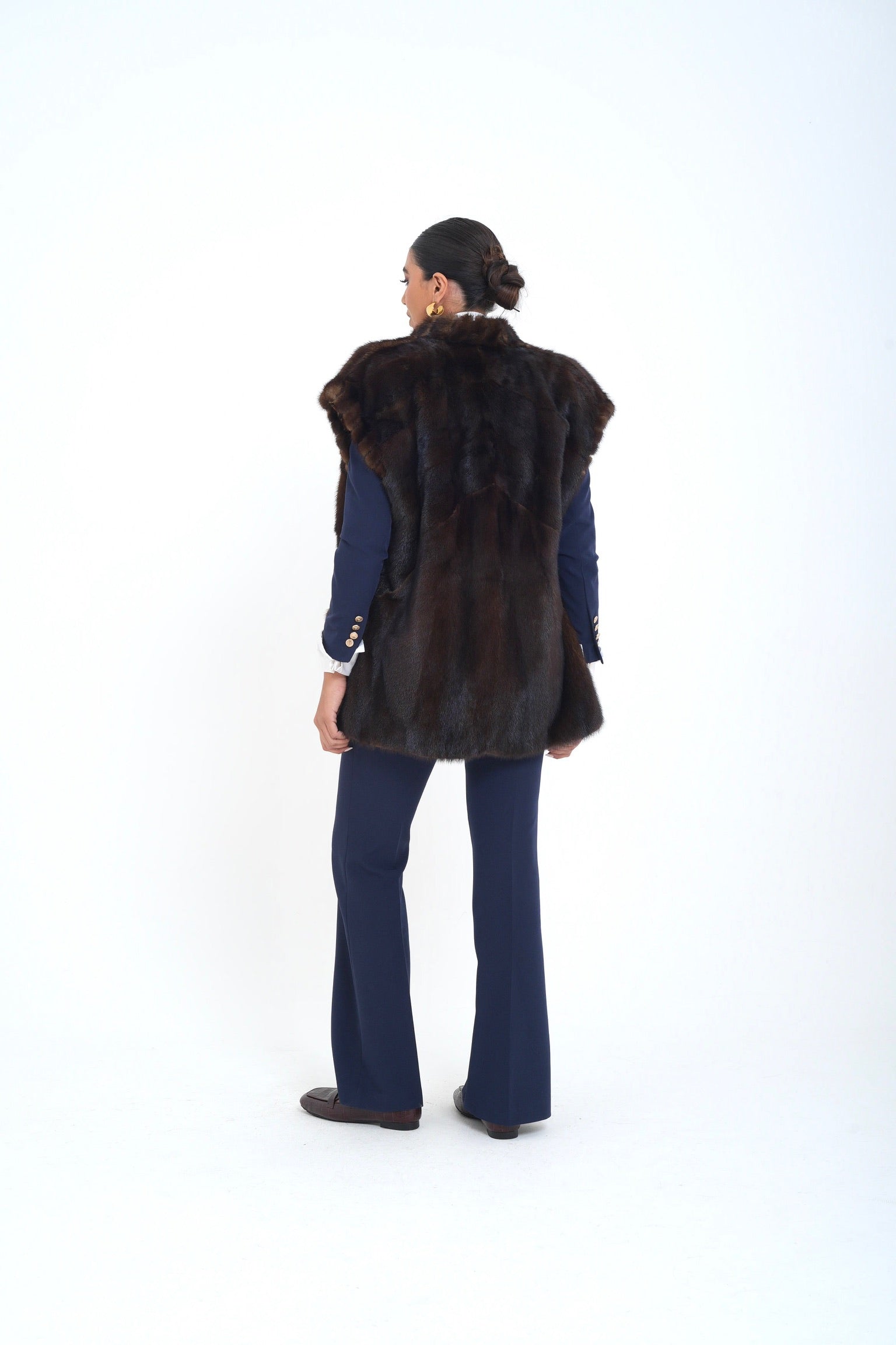 Gilet visone Morgana