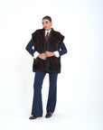 Gilet visone Morgana