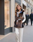 Gilet visone pach Arvelia